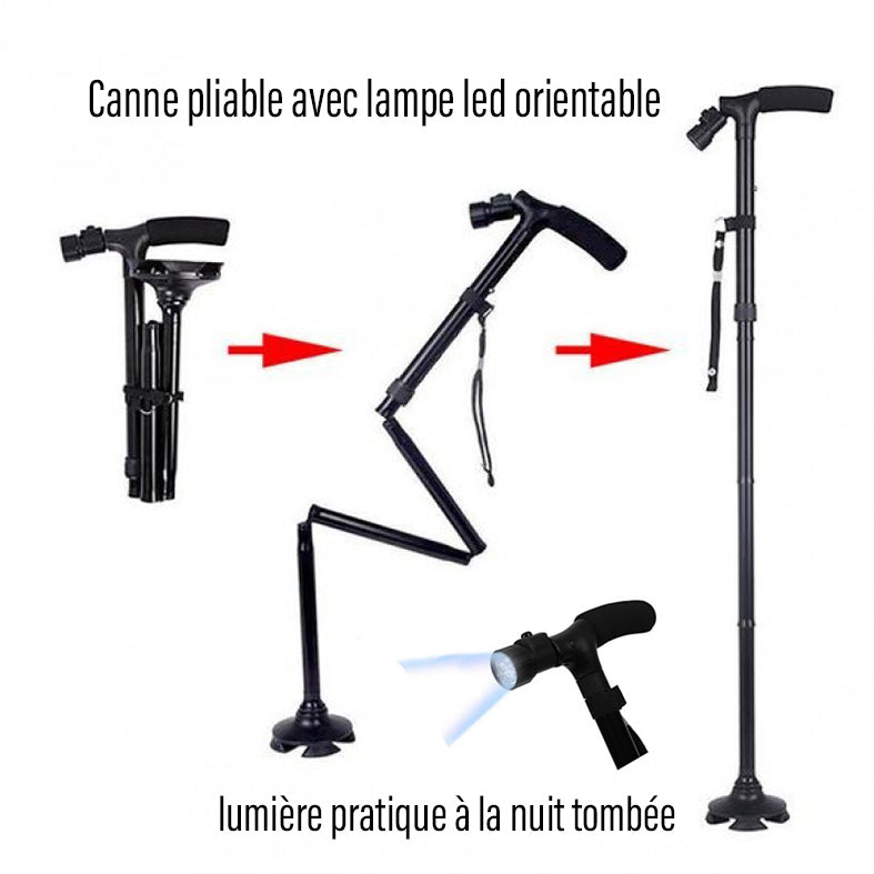 KanLed - La Canne de marche avec Lampe led