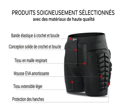 SOFT ARMURE, le short de protection Hanche et Coccyx